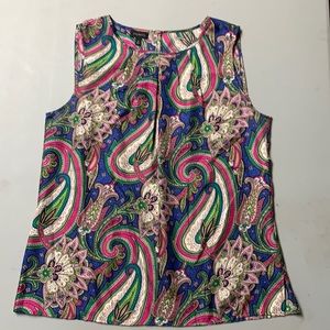 Talbots silk shell size 8